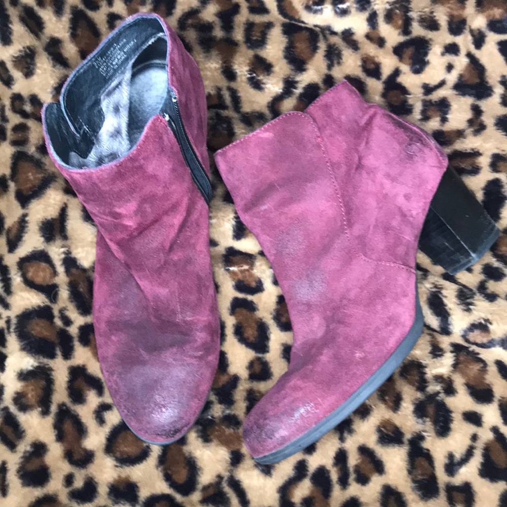 BORN Suede Booties